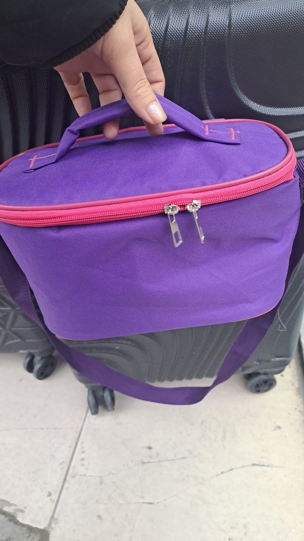 Mor Fermuarlı Beslenme Çantası - Görsel 2