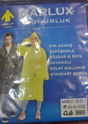 Kapüşonlu Transparan Yağmurluk - Görsel 3