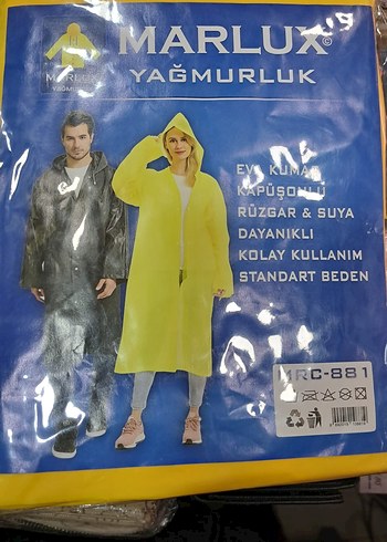 Kapüşonlu Transparan Yağmurluk - Görsel 4