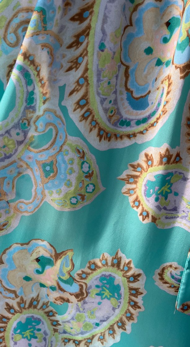 Turkuaz Bohem Uzun Elbise - Görsel 3