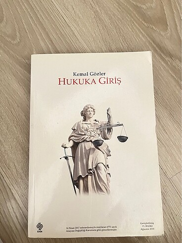 Hukuka Giriş ders kitabı