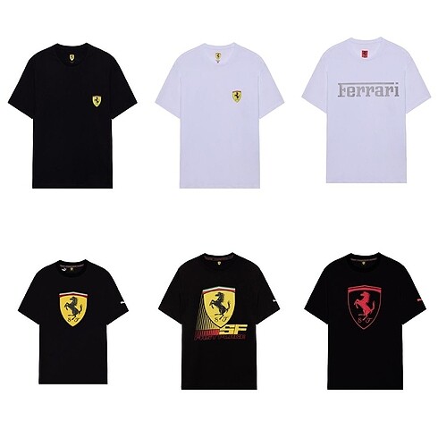 Puma scuderia ferrari formula 1 tişörtler leclerc hamilton