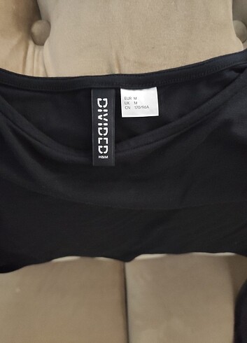 m Beden siyah Renk H&M trasparan kol detaylı bluz 