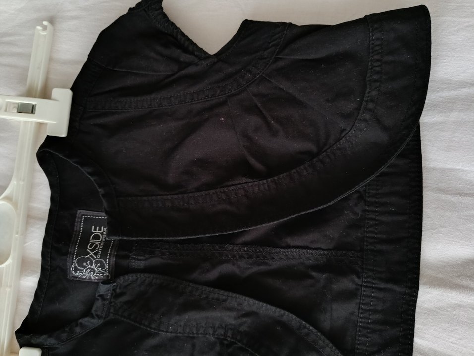 Kız Çocuk Siyah Kolsuz Bolero - Görsel 4