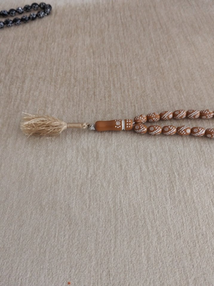 Beyaz Minimalist Erkek Tesbih - Görsel 5