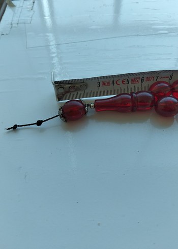 Klasik Kırmızı Erkek Tesbih İRİ TANELİ TESBİH - Görsel 8