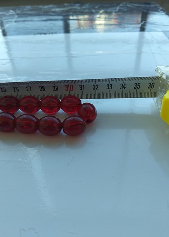 Klasik Kırmızı Erkek Tesbih İRİ TANELİ TESBİH - Görsel 7