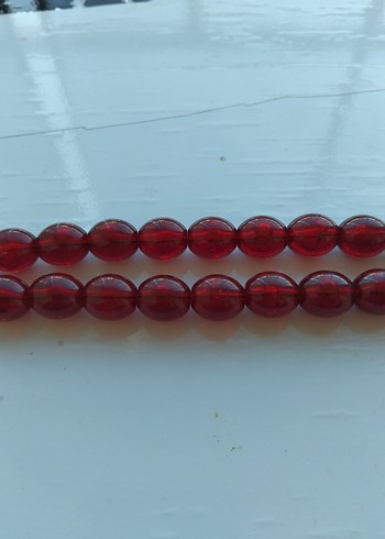 Klasik Kırmızı Erkek Tesbih İRİ TANELİ TESBİH - Görsel 5