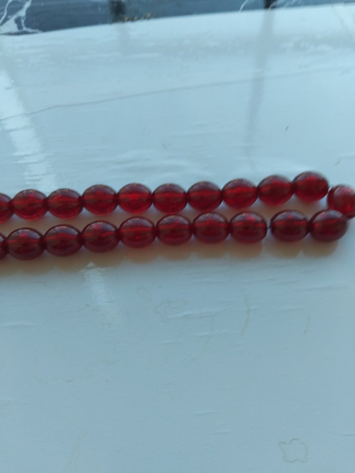 Klasik Kırmızı Erkek Tesbih İRİ TANELİ TESBİH - Görsel 4