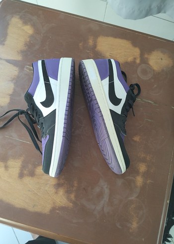 AİR JORDAN 1 LOW COURT PURPLE BASKETBOL AYAKKABI - Görsel 7