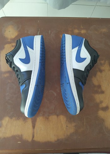 42 Beden mavi Renk Nike Air Jordan 1 Low Alternate Royal Toe Black White 553558-140