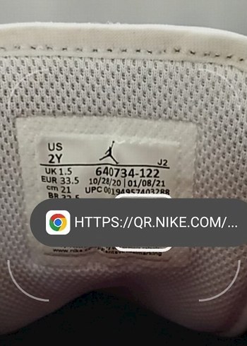 ORJİNAL AİR JORDAN 1MİD GYM RED BASKETBOL AYAKKABI 33 BUÇUK NO - Görsel 9