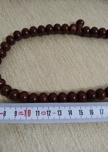 İRİ TANELİ NAMAZ TESBİHİ Klasik Kahverengi Erkek Tesbih - Görsel 7