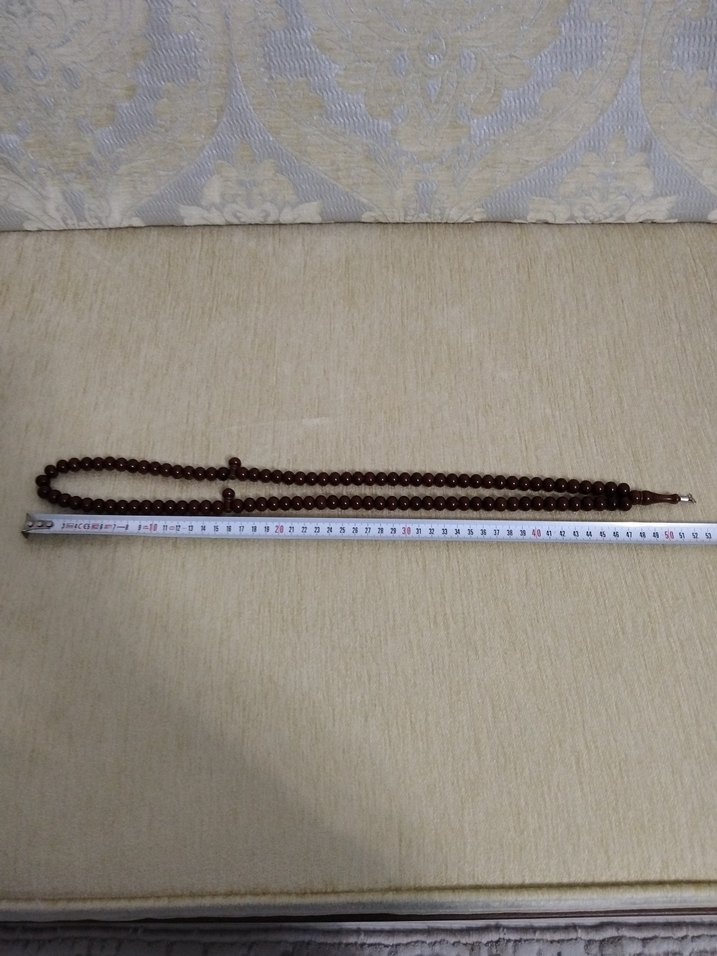 İRİ TANELİ NAMAZ TESBİHİ Klasik Kahverengi Erkek Tesbih - Görsel 5