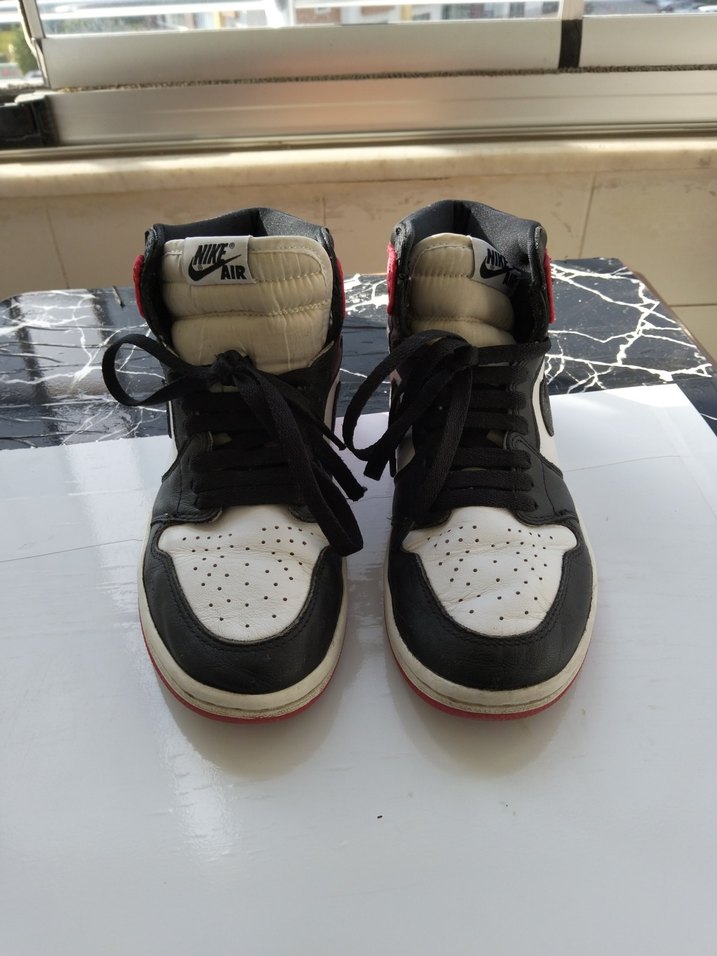 NİKE AİR JORDAN 1 RETRO HİGH SATİN BLACK BASKETBOL AYAKKABI - Görsel 5