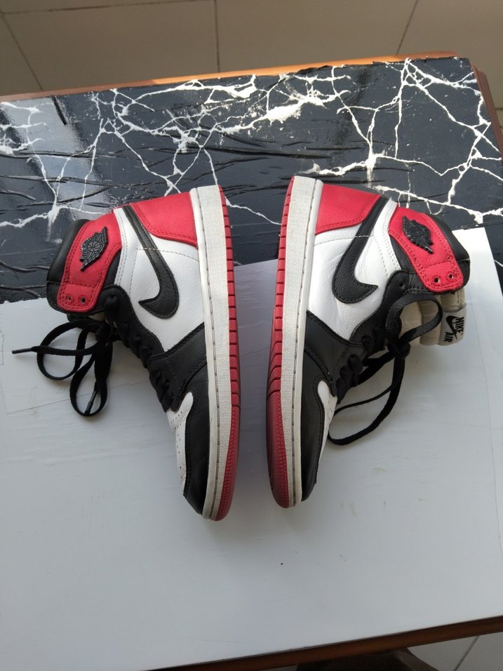 NİKE AİR JORDAN 1 RETRO HİGH SATİN BLACK BASKETBOL AYAKKABI - Görsel 2