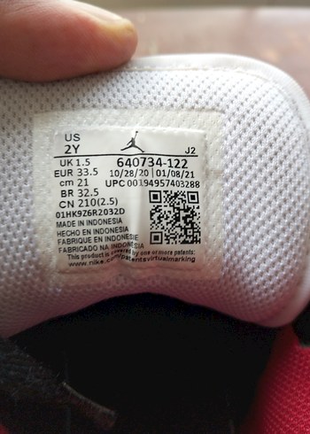 NİKE AİR JORDAN Basketbol Ayakkabısı 33 Buçuk numara - Görsel 8