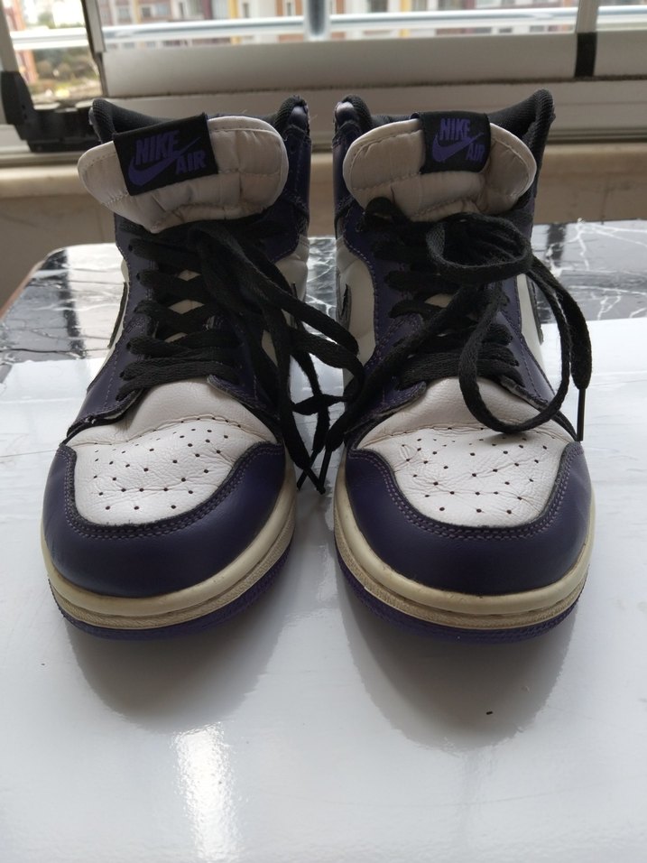 AİR JORDAN 1 RETRO HİGH COURT PURPLE BASKETBOL AYAKKABI - Görsel 4