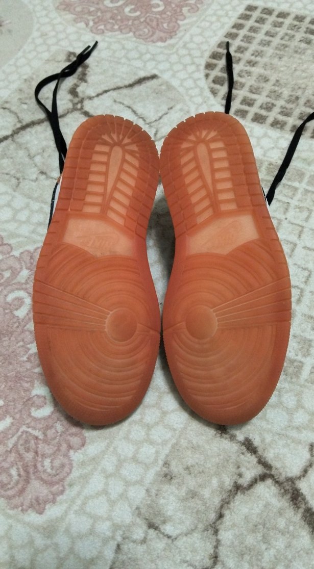 Nike Jordan 1 Low Satın Siyah-Beyaz Turuncu Sneaker — görsel 8/11