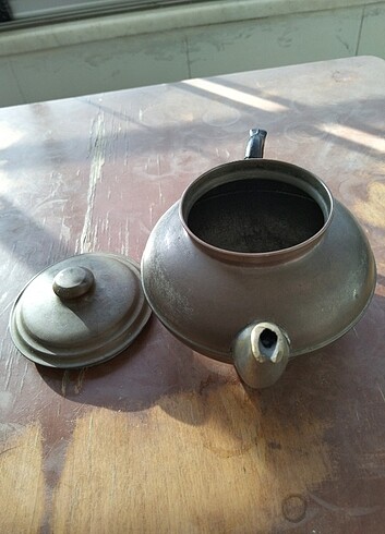 ESKİ ANTİKA BAKIR ÇAYDANLIK - Görsel 3