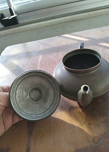 ESKİ ANTİKA BAKIR ÇAYDANLIK - Görsel 5