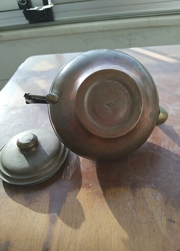 ESKİ ANTİKA BAKIR ÇAYDANLIK - Görsel 6