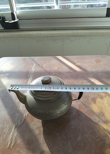 ESKİ ANTİKA BAKIR ÇAYDANLIK - Görsel 9