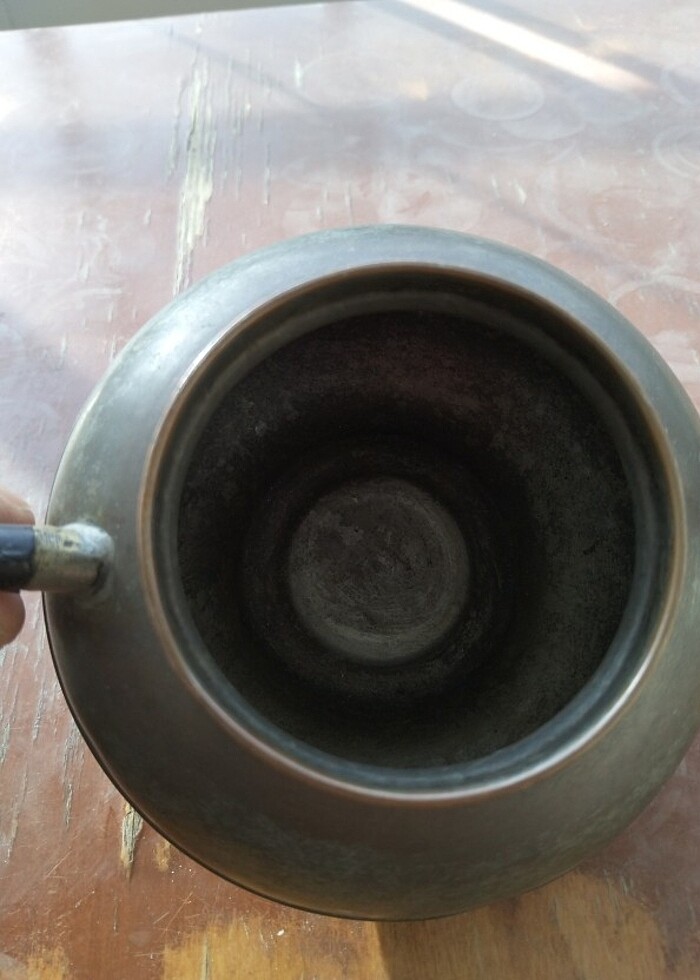 ESKİ ANTİKA BAKIR ÇAYDANLIK - Görsel 4