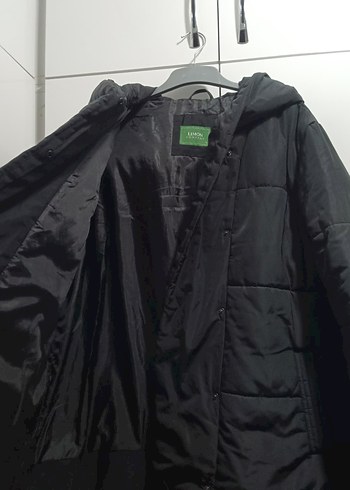 Kemerli Siyah Midi Kadın Kış Montu BOYNERDEN alındı - Görsel 6