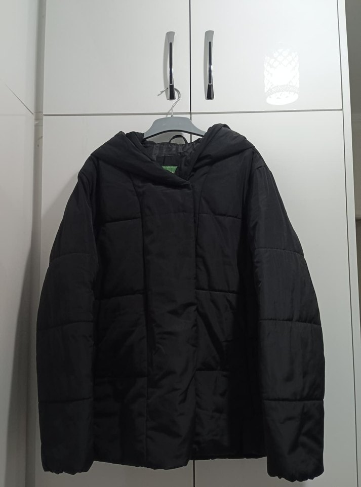 Kemerli Siyah Midi Kadın Kış Montu BOYNERDEN alındı - Görsel 2