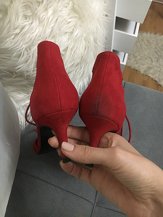 38 Beden kırmızı Renk Kırmızı süet ayakkabı