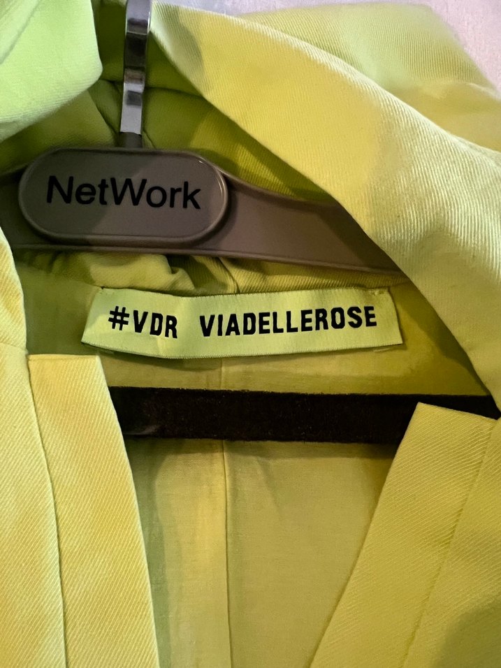 Neon Sarı Drapeli Uzun Kollu V Yaka Elbise - Görsel 5