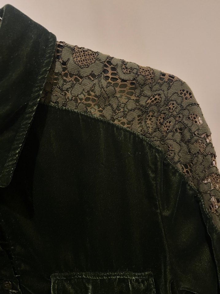 İpekyol kadife gömlek - Görsel 3