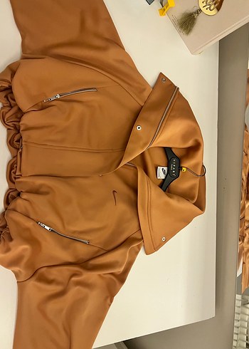 Fermuarlı Midi Kadın Ceket - Görsel 2