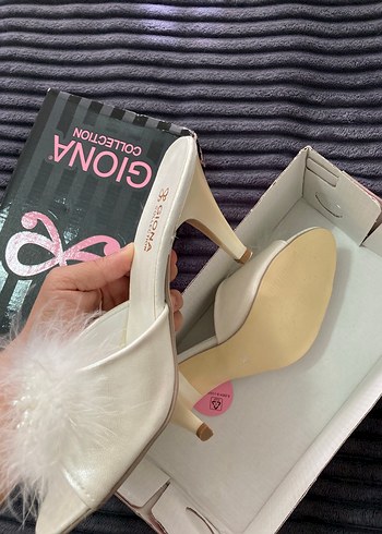 çeyizlik Topuklu gelin terliği - Görsel 3