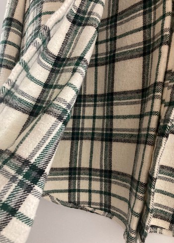 Düğmeli Ekose Kadın oduncu Gömlek - Görsel 2