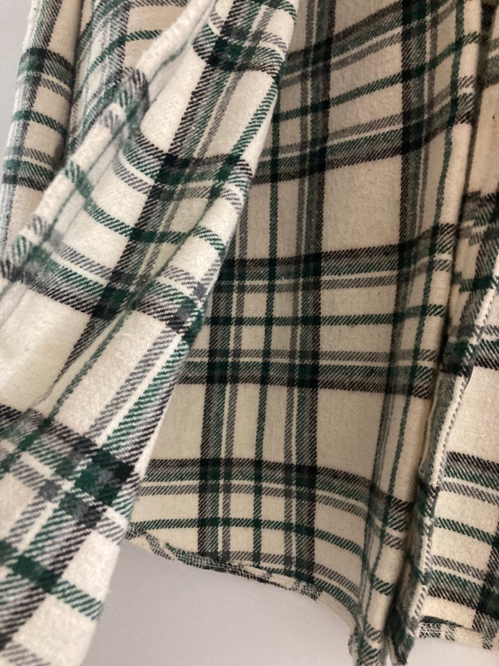 Düğmeli Ekose Kadın oduncu Gömlek - Görsel 2