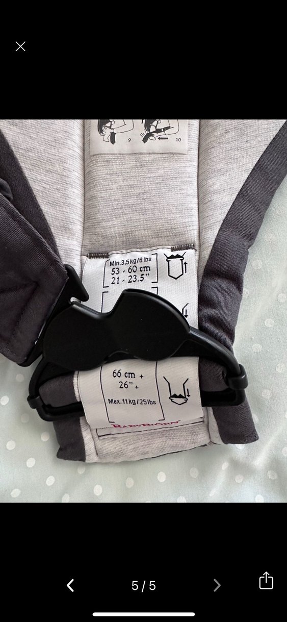 Babybjörn Gri Bebek Kanguru - Görsel 5