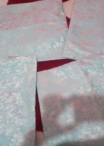 Diğer Pastel Mavi Batik Desenli Yastık Kılıfı