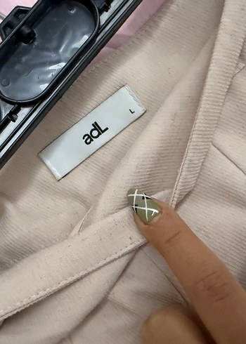 Adl Bej Pliseli Mini Keten Etek - Görsel 3