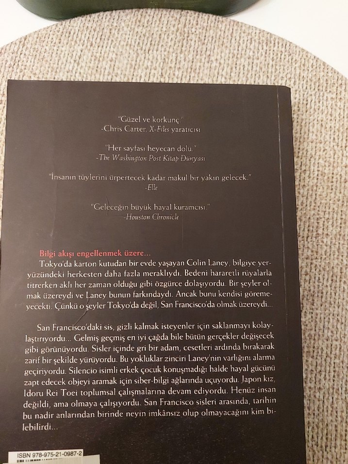 William Gibson - Geleceğin Partileri Romanı - Görsel 2