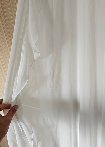 Bohem Tarzı Uzun Beyaz A-Line Gelinlik - Görsel 5