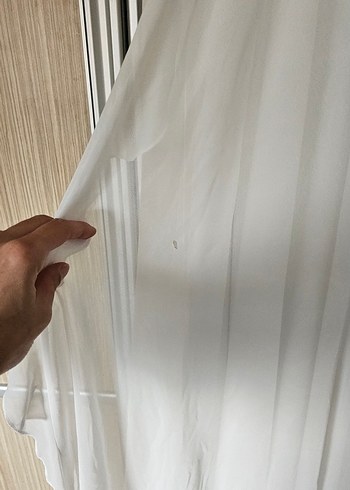 Bohem Tarzı Uzun Beyaz A-Line Gelinlik - Görsel 6