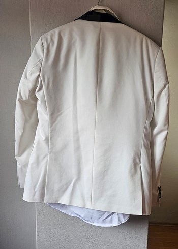 Modern Klasik Beyaz Damatlık takım - Görsel 4