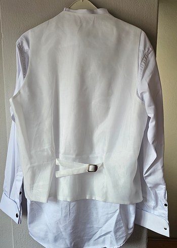 Modern Klasik Beyaz Damatlık takım - Görsel 7