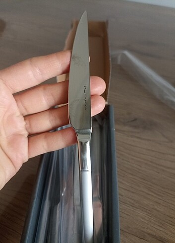 Beden gri Renk Kütahya porselen tatlı bıçağı