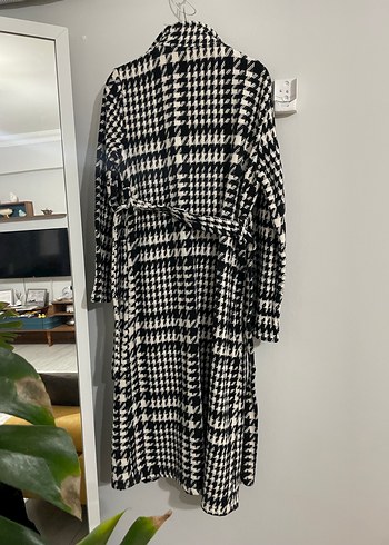 İnce kaban,dokulu trençkot - Görsel 3