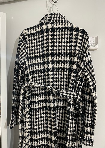 İnce kaban,dokulu trençkot - Görsel 4