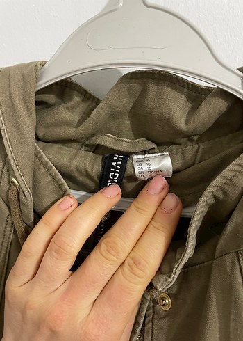 Bej Düğmeli Kadın Keten Kanvas Ceket - Görsel 3