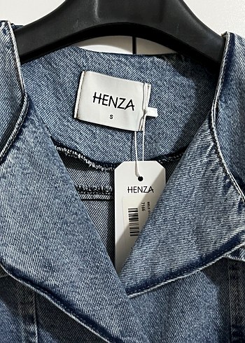 s Beden Düğmeli Kadın Denim Ceket Mavi